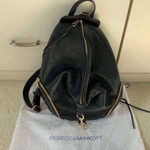 Rebecca Minkoff Leather Black Purse Backpack